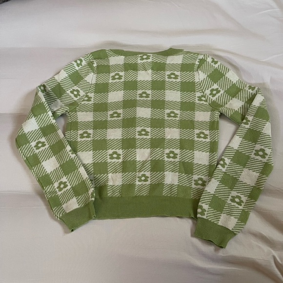 Tillys Cropped Checkered Cardigan - Picture 3 of 4